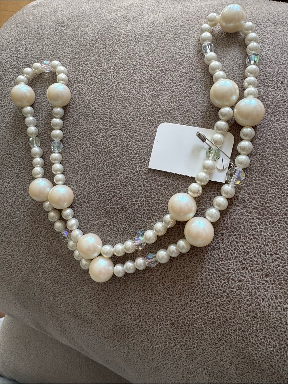 Classic Ivory Pearl Multi-Strand Necklace 26’’ size